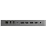 StarTech.com Thunderbolt 3 USB-C Docking Station Dual HDMI DisplayPort 4K 60Hz 96W PD Black/Grey
