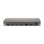 StarTech.com Thunderbolt 4 Dual 4K 60Hz Dock, 96W PD, 3x USB-A 10Gbps, Card Reader, Black/Grey