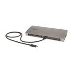 StarTech.com Thunderbolt 4 Dual 4K 60Hz Dock, 96W PD, 3x USB-A 10Gbps, Card Reader, Black/Grey