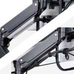 StarTech.com Triple Monitor Arm Crossbar for up to 3x 27" Screens, VESA 75/100, Black/Silver