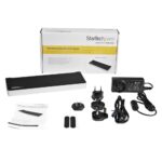 StarTech.com Triple-Monitor USB 3.0 Docking Station 4K HDMI 2x DisplayPort 5x USB-A Black/Silver