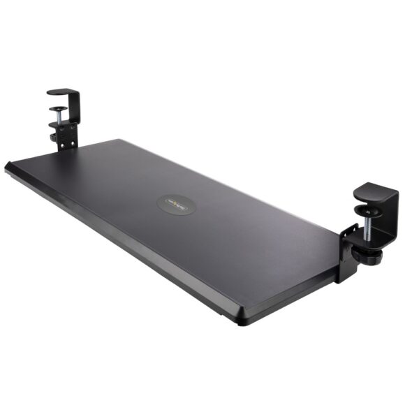 StarTech.com Under-Desk Keyboard Tray Clamp-on Ergonomic Holder, 12kg, 700 x 310mm, Black