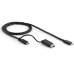 StarTech.com Universal Laptop Docking Station, Hybrid USB-C & USB-A, Dual 4K 60Hz DP/HDMI, 100W PD, 4x USB Hub, GbE, Black/Grey