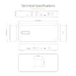 StarTech.com Universal USB4 & Thunderbolt 4 Docking Station, Quad Display, 98W Power Delivery, Grey