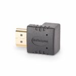 StarTech.com Up Angle HDMI 2.0 Adapter, Male to Female, 4K 60Hz, 18Gbps, Black
