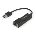 StarTech.com USB 2.0 to 10/100 Mbps Ethernet Network Adapter Dongle, Black, ASIX AX88772C Chipset