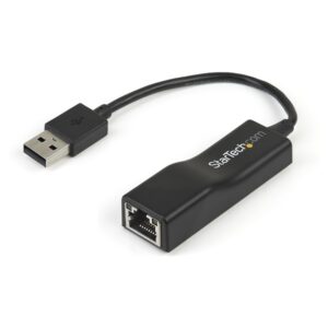 StarTech.com USB 2.0 to 10/100 Mbps Ethernet Network Adapter Dongle, Black, ASIX AX88772C Chipset