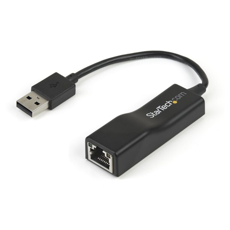 StarTech.com USB 2.0 to 10/100 Mbps Ethernet Network Adapter Dongle, Black, ASIX AX88772C Chipset