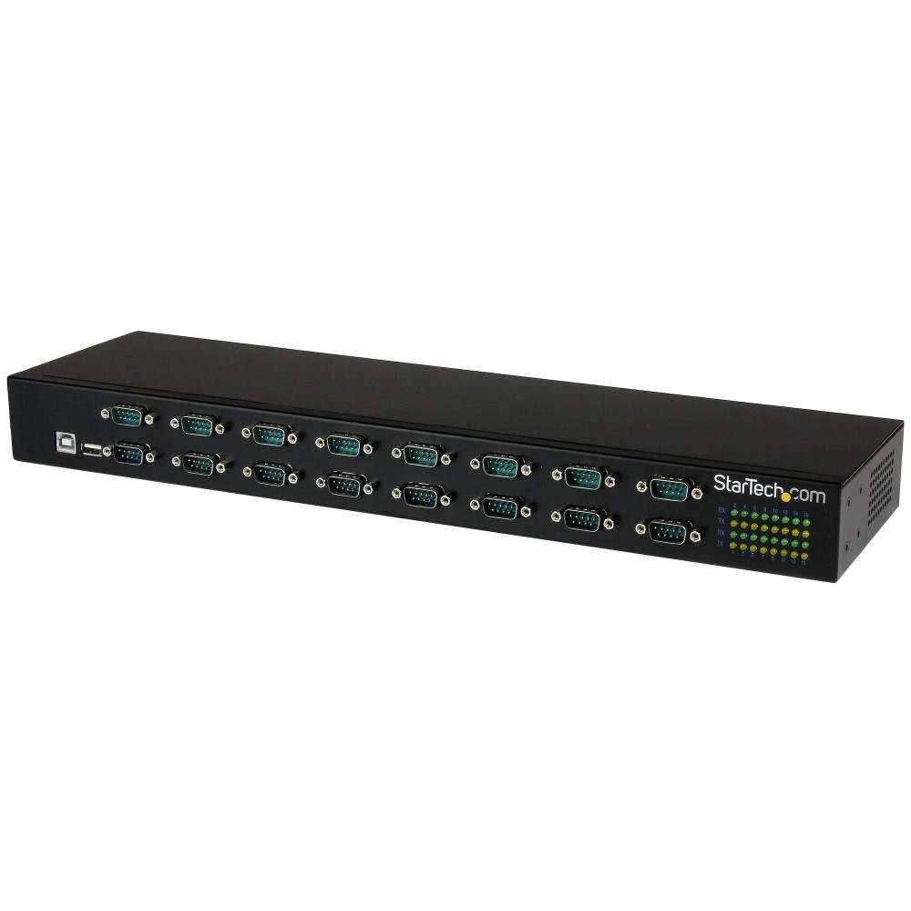 StarTech.com USB 2.0 to 16-Port RS232 Serial Adapter Hub, 480 Mbit/s, Rack-Mountable, Black StarTech.com USB 2.0 to 16-Port RS232 Serial Adapter Hub, 480 Mbit/s, Rack-Mountable, Black