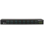 StarTech.com USB 2.0 to 16-Port RS232 Serial Adapter Hub, 480 Mbit/s, Rack-Mountable, Black