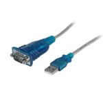 StarTech.com USB 2.0 to RS232 DB9 Serial Adapter Cable, 0.43m, Grey