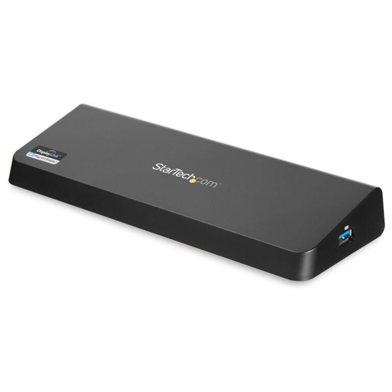 StarTech.com USB 3.0 Docking Station, Dual Monitor HDMI 4K DisplayPort, 4x USB-A, Ethernet