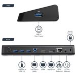 StarTech.com USB 3.0 Docking Station, Dual Monitor HDMI 4K DisplayPort, 4x USB-A, Ethernet