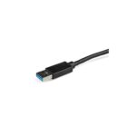 StarTech.com USB 3.0 to Dual HDMI Adapter, 4K 30Hz, USB-A Male, 0.25m Cable, Black