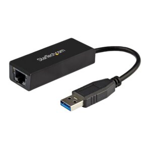 StarTech.com USB 3.0 to Gigabit Ethernet Adapter, 10/100/1000 Mbps, USB to RJ45 LAN Adapter