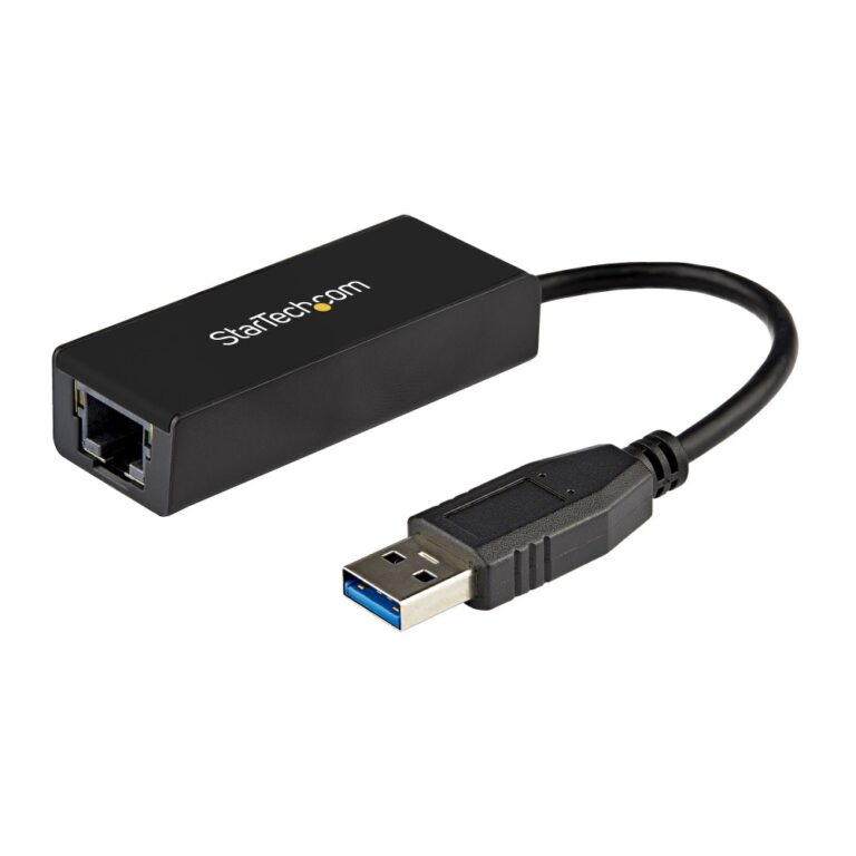 StarTech.com USB 3.0 to Gigabit Ethernet Adapter, 10/100/1000 Mbps, USB to RJ45 LAN Adapter