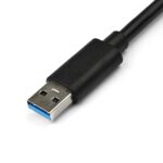 StarTech.com USB 3.0 to Gigabit Ethernet Adapter with USB Pass-Through, Black