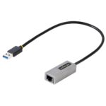 StarTech.com USB 3.0 to Gigabit Ethernet Network Adapter 0.3m, USB-A to RJ45, Grey