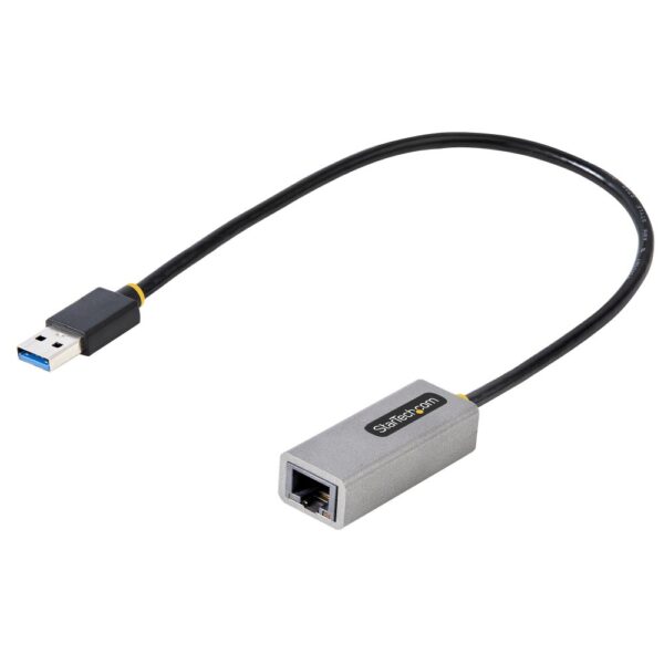 StarTech.com USB 3.0 to Gigabit Ethernet Network Adapter 0.3m, USB-A to RJ45, Grey