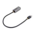 StarTech.com USB 3.0 to Gigabit Ethernet Network Adapter 0.3m, USB-A to RJ45, Grey