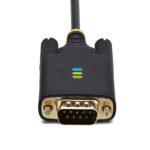 StarTech.com USB-A to DB9 RS232 Serial Adapter Cable 2m Black, FTDI IC, COM Retention