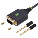 StarTech.com USB-A to DB9 RS232 Serial Adapter Cable 2m Black, FTDI IC, COM Retention