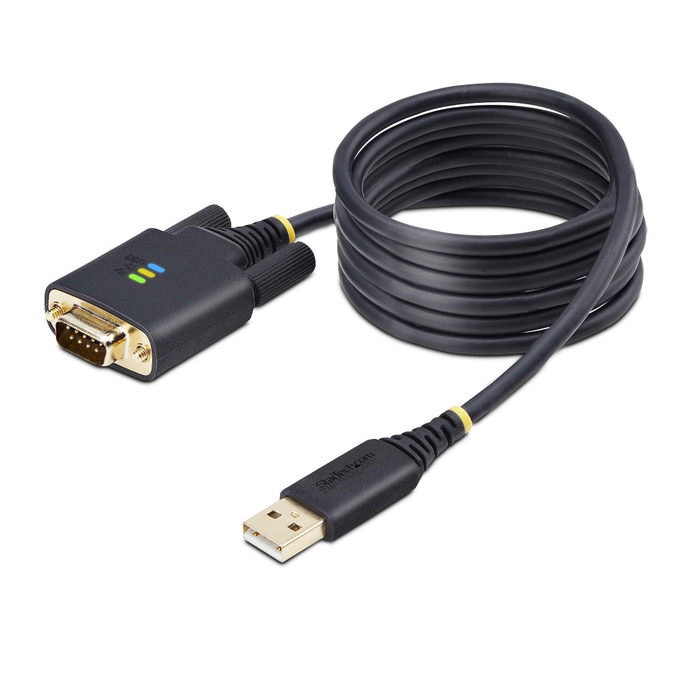 StarTech.com USB-A to DB9 RS232 Serial Adapter Cable 2m Black, FTDI IC, COM Retention StarTech.com USB-A to DB9 RS232 Serial Adapter Cable 2m Black, FTDI IC, COM Retention