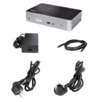 StarTech.com USB-C Dock, Quad 4K 60Hz DisplayPort & HDMI, 100W Power Delivery, 10Gbps USB 3.2 Gen 2