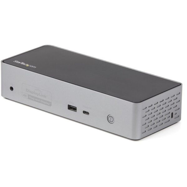 StarTech.com USB-C Dock, Quad 4K 60Hz DisplayPort & HDMI, 100W Power Delivery, 10Gbps USB 3.2 Gen 2