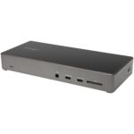 StarTech.com USB-C Dock Triple 4K Monitor Docking Station 100W PD Black/Grey