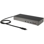 StarTech.com USB-C Dock Triple 4K Monitor Docking Station 100W PD Black/Grey