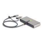 StarTech.com USB-C Hub with 2x USB-A 5Gbps, Gigabit Ethernet, RS-232 Serial, 100W PD Pass-Through, Grey