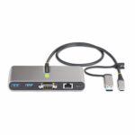 StarTech.com USB-C Hub with 2x USB-A 5Gbps, Gigabit Ethernet, RS-232 Serial, 100W PD Pass-Through, Grey