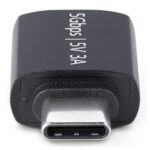 StarTech.com USB-C Male to USB-A Female Adapter, 5Gbps, 3A, Metal Housing, Black
