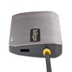 StarTech.com USB-C Multiport Adapter, 4K 60Hz HDMI, 3x USB 3.2 Gen 1, GbE, 100W PD - Grey