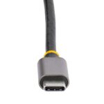 StarTech.com USB-C Multiport Adapter, 4K 60Hz HDMI, 3x USB 3.2 Gen 1, GbE, 100W PD - Grey