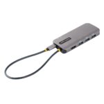 StarTech.com USB-C Multiport Adapter, 4K 60Hz HDMI, 3x USB 3.2 Gen 1, GbE, 100W PD - Grey