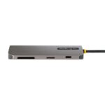 StarTech.com USB-C Multiport Adapter, 4K 60Hz HDMI, 3x USB-A 5Gbps, 100W PD, GbE, SD/MicroSD, Grey