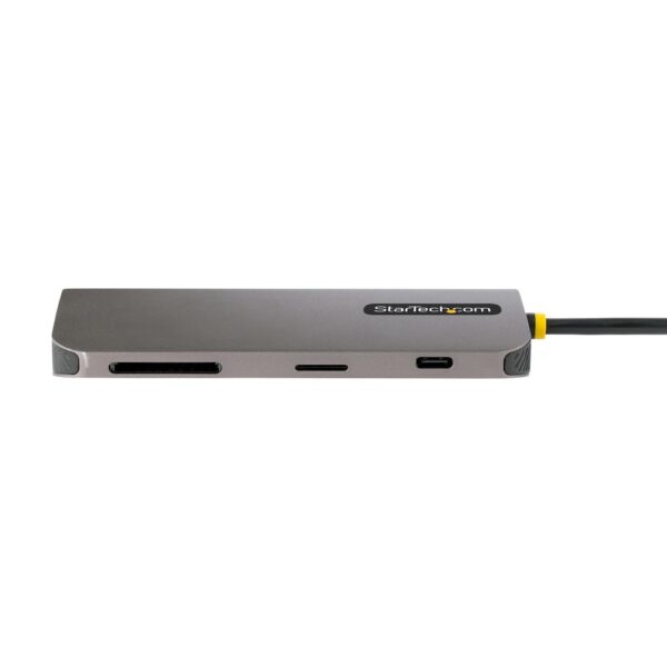 StarTech.com USB-C Multiport Adapter, 4K 60Hz HDMI, 3x USB-A 5Gbps, 100W PD, GbE, SD/MicroSD, Grey