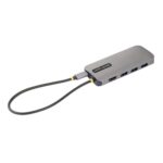 StarTech.com USB-C Multiport Adapter, 4K 60Hz HDMI, 3x USB-A 5Gbps, 100W PD, GbE, SD/MicroSD, Grey