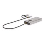 StarTech.com USB-C Multiport Adapter, Dual HDMI 4K, 3x USB 3.2 Gen 1, Silver, 0.4m Cable
