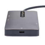 StarTech.com USB-C Multiport Adapter Dual HDMI 4K 60Hz, 2x USB-A, 100W PD, GbE, SD/MicroSD, Grey