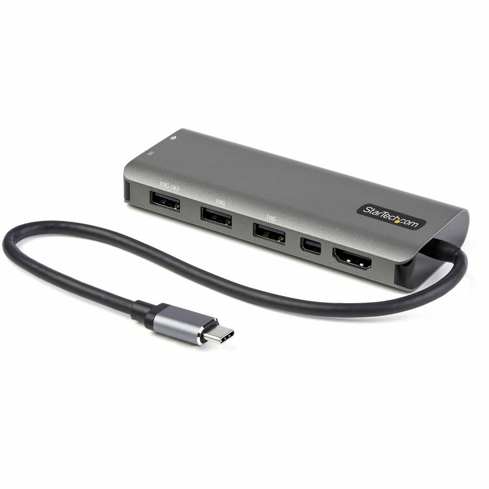 StarTech.com USB-C Multiport Adapter, HDMI/Mini DisplayPort 4K 60Hz, 100W PD, 4-Port 10Gbps USB Hub StarTech.com USB-C Multiport Adapter, HDMI/Mini DisplayPort 4K 60Hz, 100W PD, 4-Port 10Gbps USB Hub