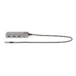 StarTech.com USB-C Multiport Adapter, Triple 4K 60Hz HDMI/DisplayPort, 3-Port 10Gbps USB Hub, 100W PD, GbE, Grey