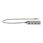 StarTech.com USB-C Multiport Adapter, Triple 4K 60Hz HDMI/DisplayPort, 3-Port 10Gbps USB Hub, 100W PD, GbE, Grey