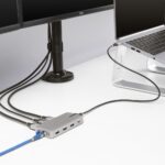 StarTech.com USB-C Multiport Adapter, Triple 4K 60Hz HDMI/DisplayPort, 3-Port 10Gbps USB Hub, 100W PD, GbE, Grey