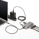 StarTech.com USB-C Multiport Adapter, Triple 4K 60Hz HDMI/DisplayPort, 3-Port 10Gbps USB Hub, 100W PD, GbE, Grey