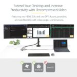 StarTech.com USB-C Multiport Adapter, Triple 4K 60Hz HDMI/DisplayPort, 3-Port 10Gbps USB Hub, 100W PD, GbE, Grey