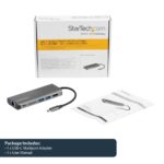 StarTech.com USB-C Multiport Adapter with 4K HDMI, 3x USB 3.0, SD Card Reader, GbE, 60W PD 3.0