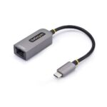 StarTech.com USB-C to 2.5Gb Ethernet Adapter, Thunderbolt 3 Compatible, Grey